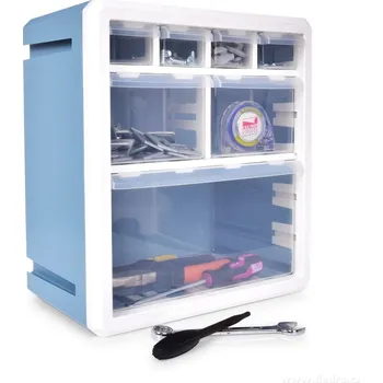 Úložný box ŠROUBOVNÍK | praktický spojovatelný organizér box se 7 zásuvkami