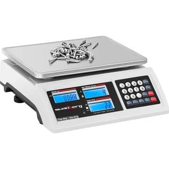 Obchodní váha Steinberg Systems Počítací váha - 6 kg / 0,1 g - 22,8 x 28 cm - baterie 80 h - 3 LCD SBS-ZW-601