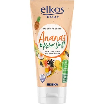 Sprchový gel Elkos tělový peeling s vůní ananasu a kokosu 200 ml