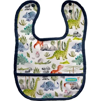 Bryndák Thirsties Pocket Bib - Dino rawr