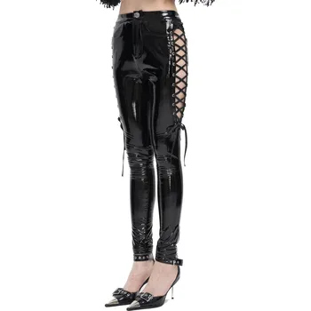 Dámské kalhoty kalhoty dámské DEVIL FASHION - Leather - PT222 - 3XL