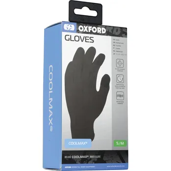 Moto oblečení OXFORD vložky do rukavic Coolmax® černé - S/M