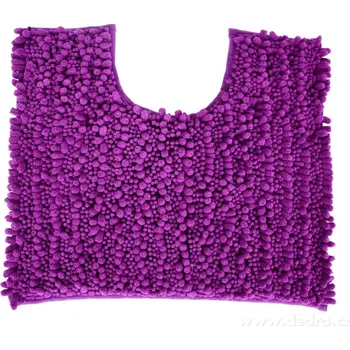 Koupelnová předložka SASANKA® | WC předložka | 50 × 45 cm | jemné 3D mikrovlákno | protiskluzová úprava | tmavě fialová