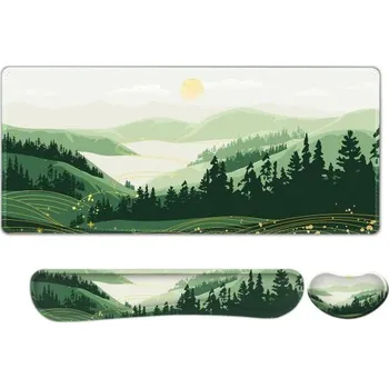 Podložka pod myš Huado XXL ergonomický set podložek k PC 3v1 Slunečné údolí Huado XMN-59299