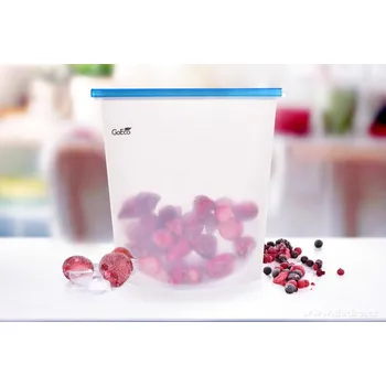 Dóza na potraviny SILISÁČEK GoEco® | 4 L | silikonový sáček na potraviny s těsnicím klipem