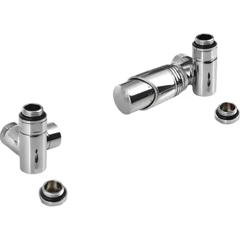 rozdělovač topení Bruckner WICHER ECK COMBI připojovací sada termostatická rohová, chrom 600.321.1