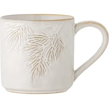 Bloomingville Winter kameninový hrnek 300 ml, krémová, 82061072