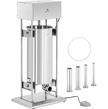 Royal Catering Elektrický plnič párků RCSS-030E 44x99.5x51 cm stříbrná