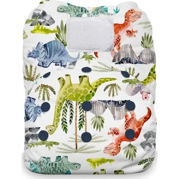 Plenkové kalhoty Thirsties Natural One size AIO na SZ - Dino rawr