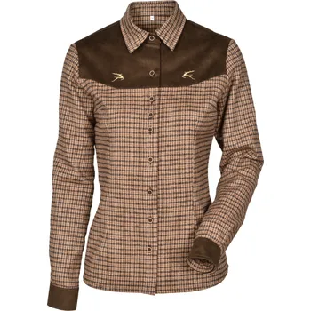 Dámská košile Margita - Sandra košile flanelová dámská Hnědá 36