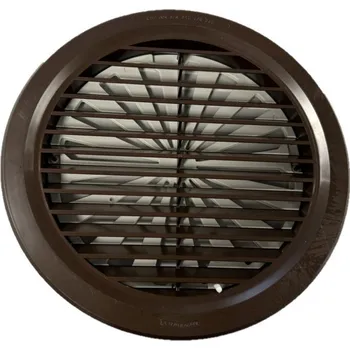 Větrací mřížka Refax Větrací mřížka 100 mm - hnědá s regulací T10DM