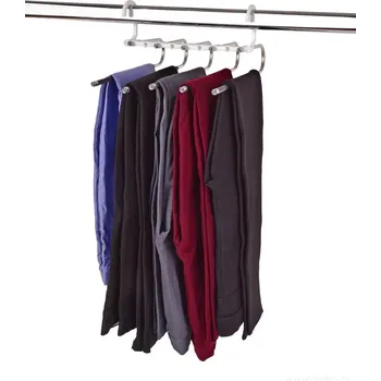 Ramínko GENIUS | Teleskopické ramínko na kalhoty | 5 ramen | úspora místa v šatníku