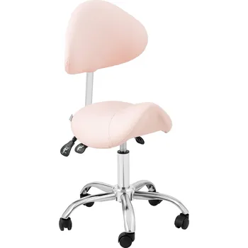 physa Sedlová židle - 51–65 cm - 150 kg - Růžová, Stříbrná PHYSA MANNHEIM POWDER PINK