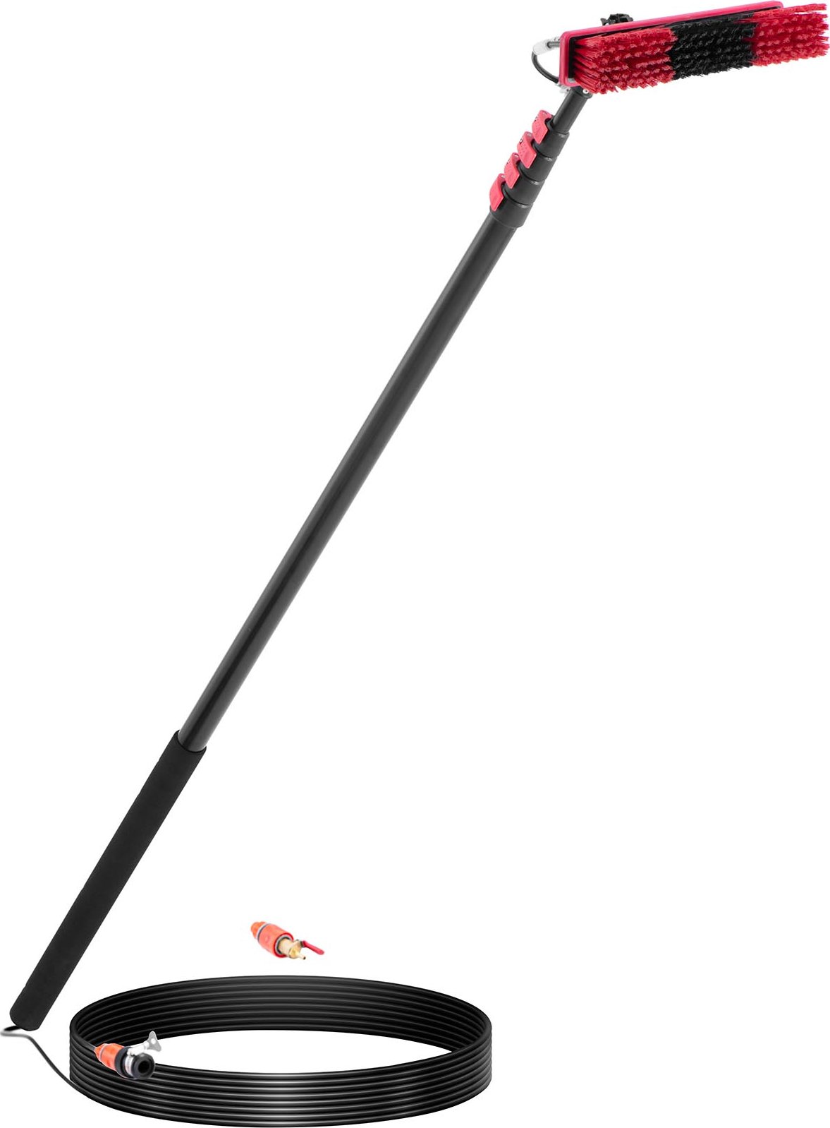 ulsonix Teleskopický mycí kartáč - s přípojkou na vodu - pro solární panely a okna - 1750 - 7200 mm ULX-SOCL L