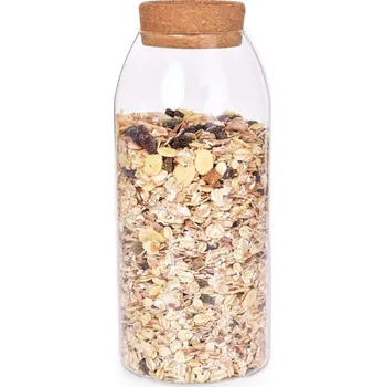 Dóza na potraviny BOROSIL | 1150 ml | skleněná dóza na potraviny s korkovým víkem