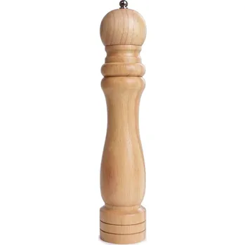 Kuchyňský mlýnek GoEco® | ruční mlýnek na pepř a sůl z bukového dřeva | 25 cm | keramická vložka přírodní