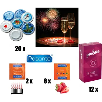 Kondom Pasante Vánoční balíček 40 kusů (sl10)