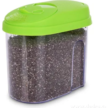 Dóza na potraviny GOURMET | 900 ml | dóza na sypké potraviny s víkem na sypání | zelená