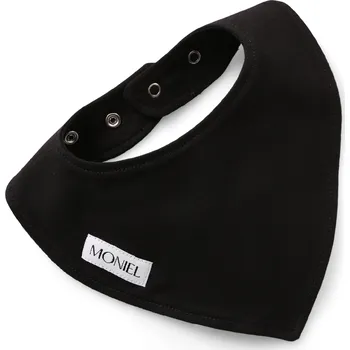 Moniel Dětský slintáček nastavitelná velikost All Black černá 0-24 měsíců