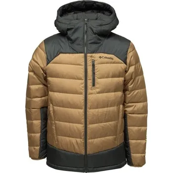Pánská péřová bunda Columbia AUTUMN PARK II DOWN HOODED JACKET XL Zlatá, Tmavě šedá