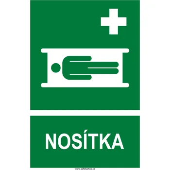 Značení Nosítka ISO 7010 samolepící vinylová fólie 300x200 mm