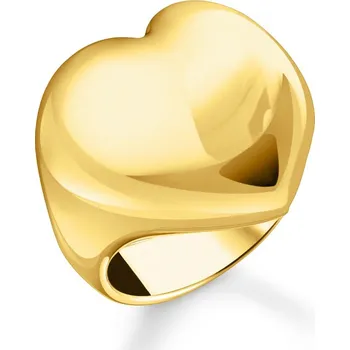 Hodinky Thomas Sabo TR2471-413-39-58 Bold - Gold-plated Ring in Heart Shape Ladies