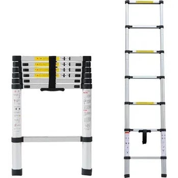 Železářství MXM Teleskopický žebřík - 2m, hliníkový