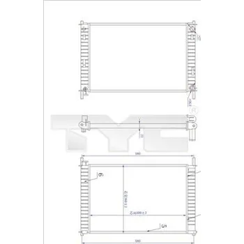Chladič motoru Chladič, chlazení motoru TYC 710-0030-R