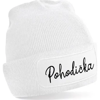 Pánské tričko Čepice s potiskem - Pohodička, Barva látky bílá, Střih Pánsky/UNISEX