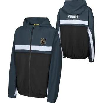 Pánská větrovka Outerstuff Dětská bunda Vegas Golden Knights NHL Headliner Fz Windbreaker Velikost: Dětské L (11 - 12 let)
