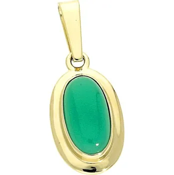 Přívěsek Goldstore Zlatý přívěsek přírodní chryzopras Váha: 1.31 g