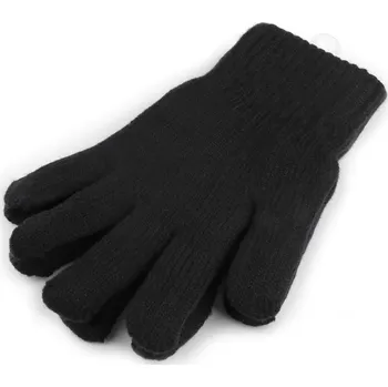 Rukavice Pánské pletené rukavice zateplené, barva 3 černá