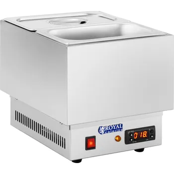 Multifunkční hrnec Royal Catering Přístroj na rozpouštění čokolády - 2 nádoby GN 1/4 RCCM-250-2GN