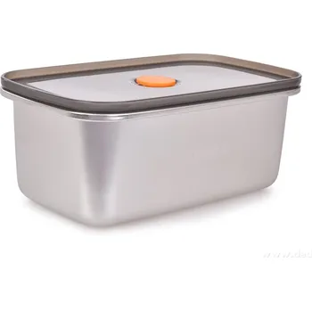 Dóza na potraviny GOURMET | nerezová hermetická dóza na potraviny se silikonovým těsněním | 1 L