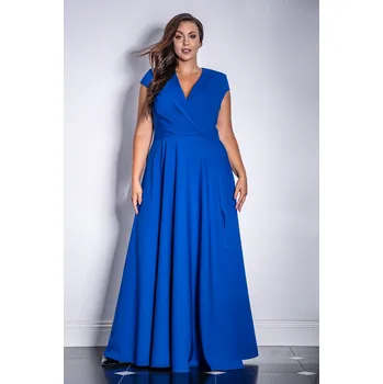 Dámské šaty Marconi Splývavé šaty Afrodita, Královsky modrá Velikost: 46