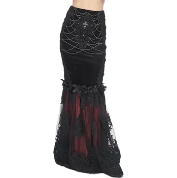 Dámská sukně sukně dámská DEVIL FASHION - Black and Red Gothic - XL