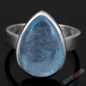 Prsten Stříbrný prsten (Ag 925/1000) s akvamarínem QAA, vel. kamene cca 19 x 14 mm (AK1216R)