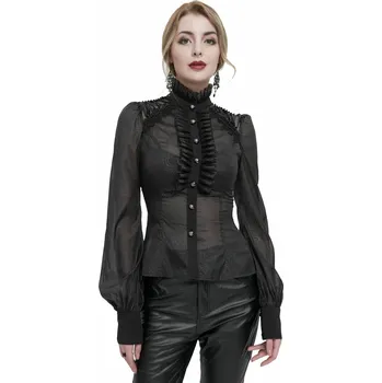 Dámské tričko tričko gothic and punk dámské - Camilla - DEVIL FASHION - SHT090 - 3XL