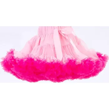 Dívčí sukně Dětská sukně TUTU PETTI extra velký objem Duo růžová jahůdka