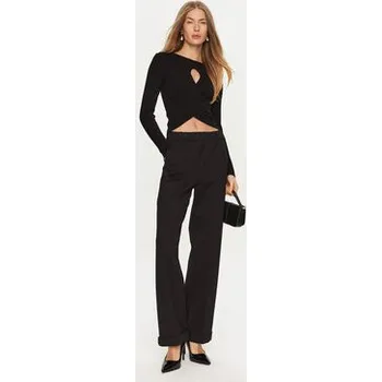 Dámské kalhoty ViCOLO Kalhoty z materiálu TS0116 Černá Regular Fit XS