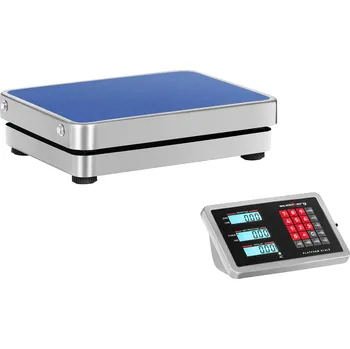 Průmyslová váha Steinberg Systems Plošinová váha - 60 kg / 0,01 kg - 30 x 40 cm - bezdrátová - LCD SBS-PF-60W