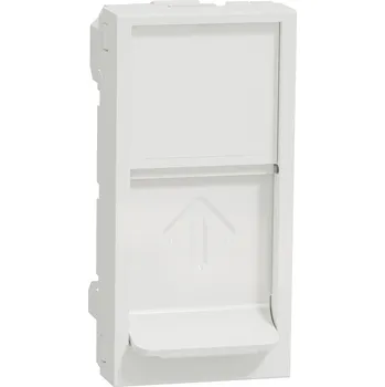 Elektrická zásuvka SCHNEIDER ELECTRIC Centr. deska RJ45 Keystone 1M, Bílá NU946018