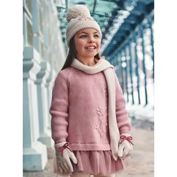 Kojenecké šaty Mayoral dětské zateplené šaty 4918 - 39 Velikost: 104