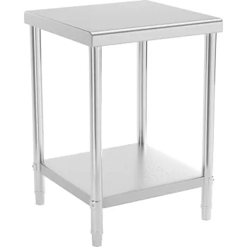 Kuchyňská pracovní deska Pracovní stůl z ušlechtilé oceli - PREMIUM - 60 x 60 cm - 250 kg - Royal Catering RCAT-60/60-NW