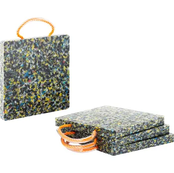 Svářečka MSW Stabilizační podložky pod jeřáb - 30 x 30 x 3 cm - nosnost až 7 000 kg - 4 kusy - zaoblené rohy MSW-CP-300-7