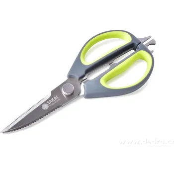 Kancelářské nůžky SAKAI | 6v1 multifunkční kuchyňské nůžky z prvotřídní oceli