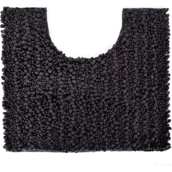 Koupelnová předložka SASANKA® | WC předložka | 50 × 45 cm | jemné 3D mikrovlákno | protiskluzová úprava | antracitová