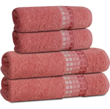 Froté osuška DARWIN, korálová, 70x140cm