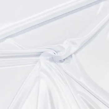 Podšívka polyesterová elastická / úpletová, jednobarevná bílá, š.150cm (látka v metráži)