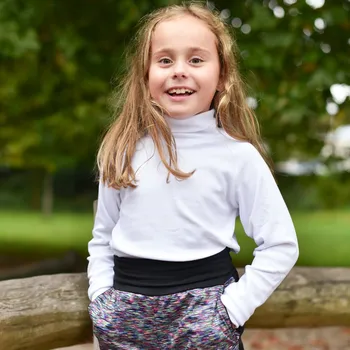 Dívčí svetr bílý modalový rolák